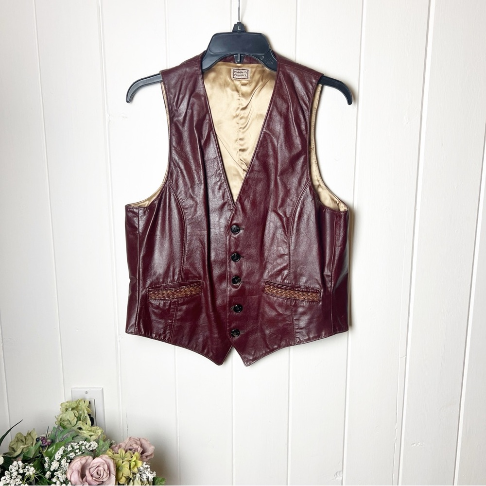 Vintage 1970’s brown leather vest - Cobbler's Classics